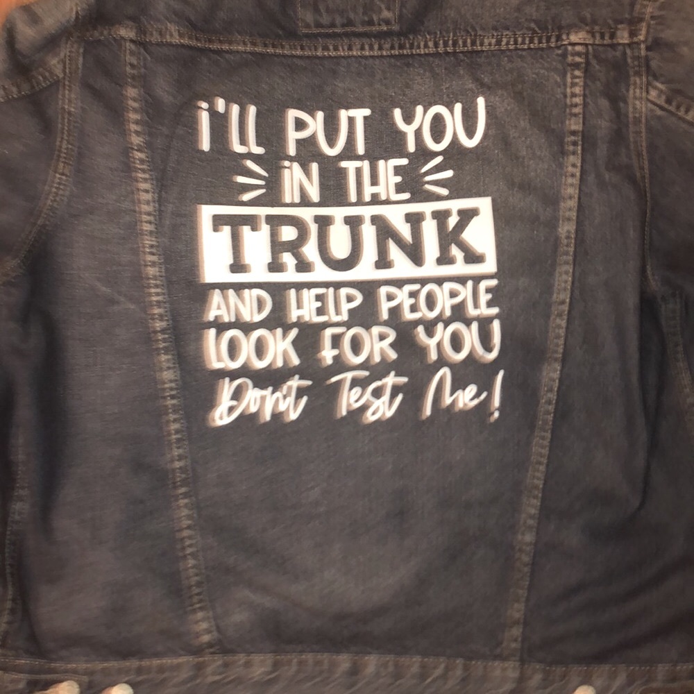 😍😍👏🏽 Message Denim Jacket